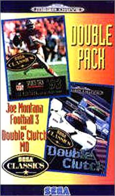 Double Pack - Joe Montana Football 3 + Double Clutch MD