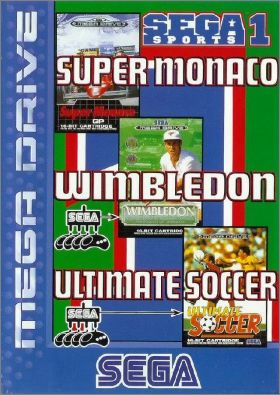 Sega Sports 1 - Super Monaco + Wimbledon + Ultimate Soccer