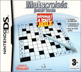 Mots croiss pour tous - Rponse  tout jeux