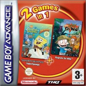 2 Games in 1 - SpongeBob SquarePants SuperSponge + Rugrats..
