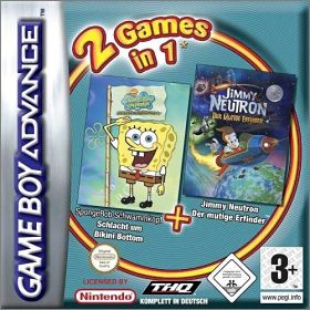 2 Games in 1 - Bob l'Eponge - Bataille... + Jimmy Neutron...