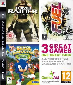 GamesAid - Triple Pack - Tomb Raider Underworld + Fuel +...