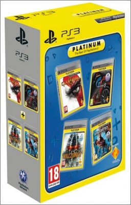 Pack 4 in 1 - God of War 3 + Gran Turismo 5 + Killzone 3 +..