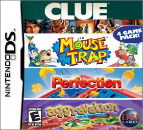 Clue + Mouse Trap + Perfection + Aggravation - 4 Games Pack
